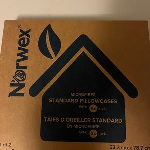 Standard Size Pillow Case (2) white NIB